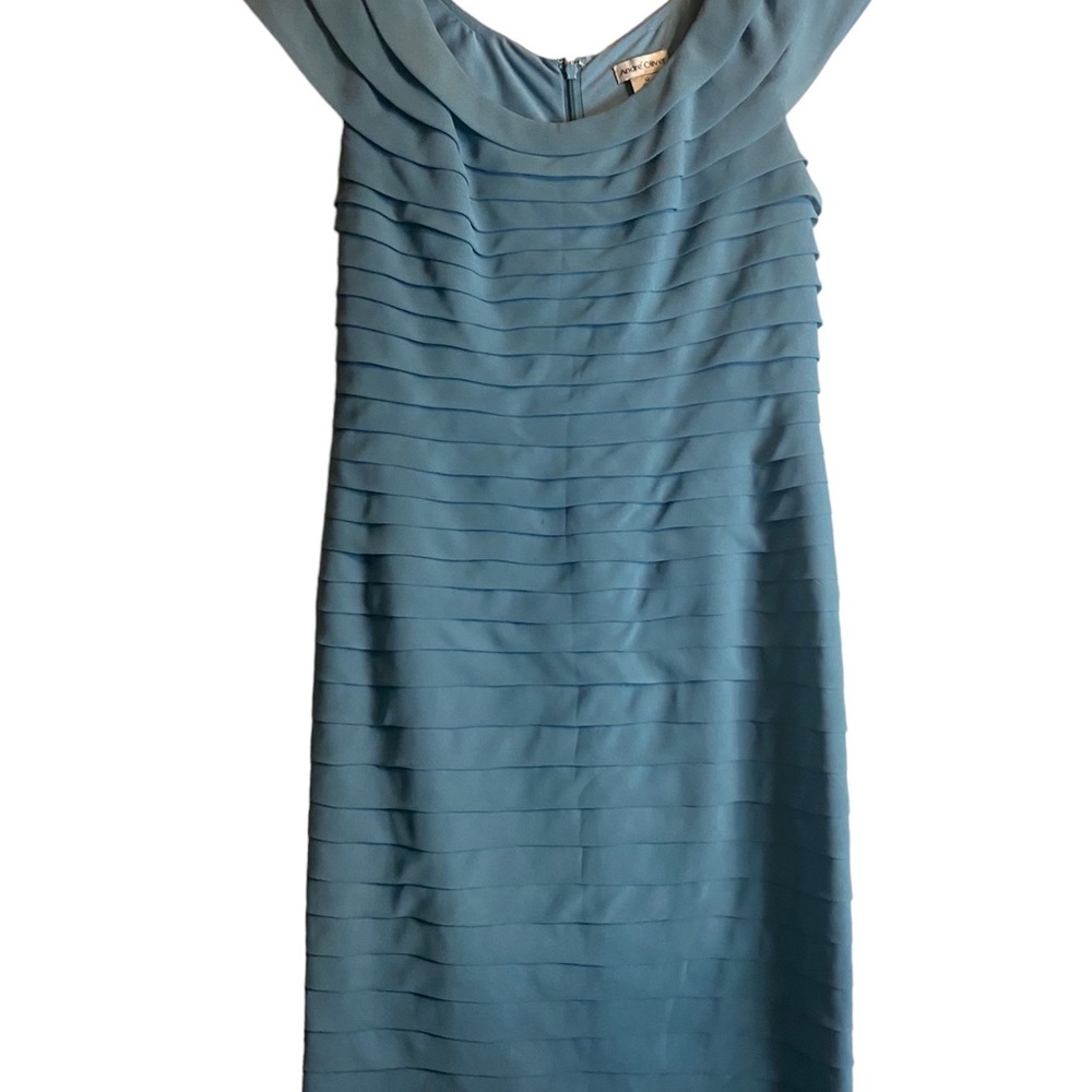 André Oliver ruffled tiered bodycon sleeveless Dress ladies 12